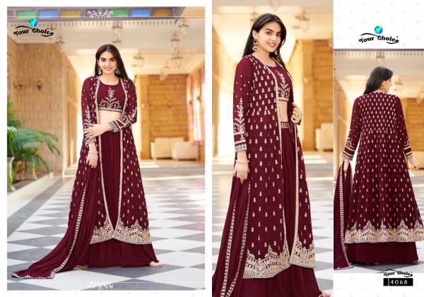 Your Choice Gucee 2 Stylish Wedding Wear Georgette Heavy Work Designer Salwar Kameez Collection